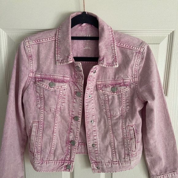 Gap Youth Large Pink Denim Jacket - Picture 1 of 3
